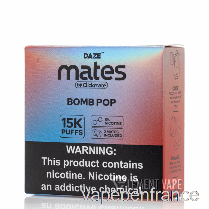 7 Daze Mate Pods Bombe Pop Vape Stylo